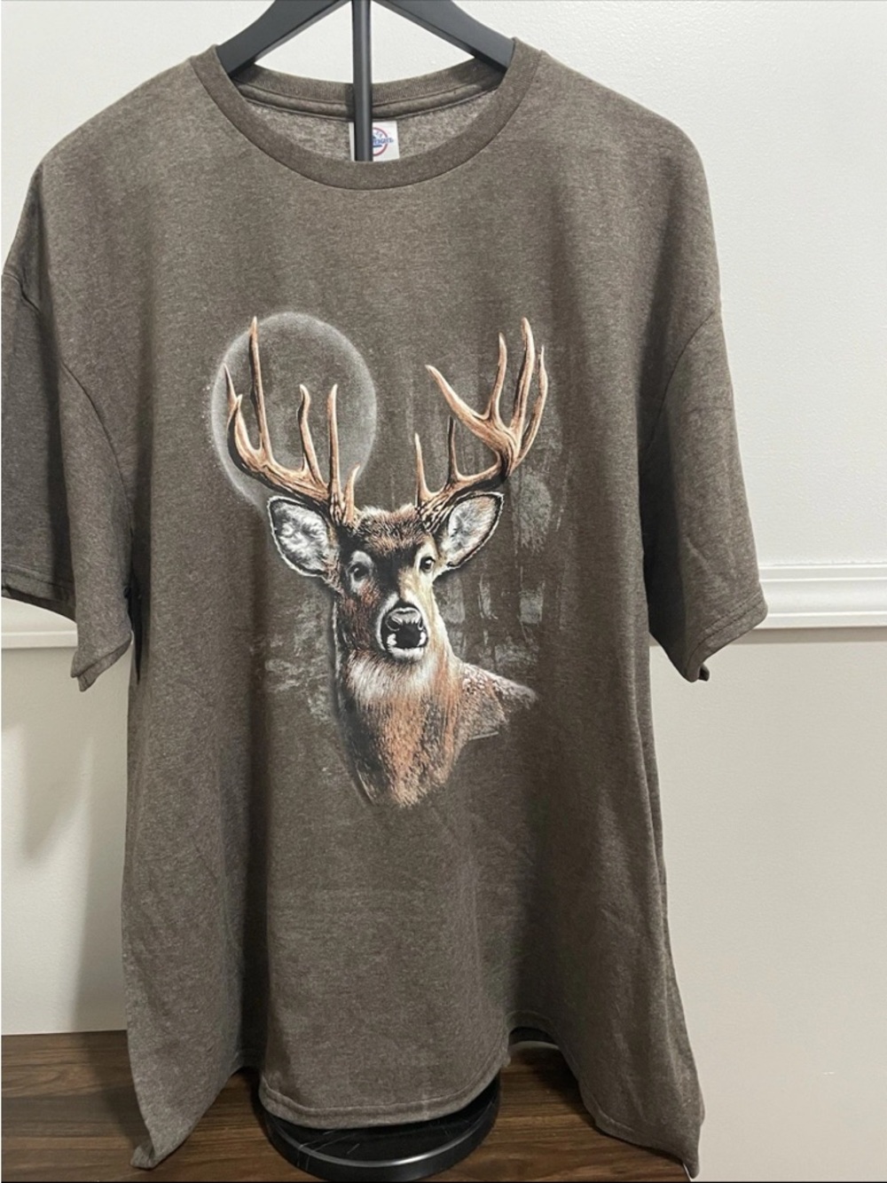 Delta Men's Whitetail Deer Hunting Brown Shirt Size XL